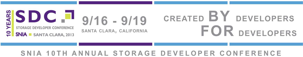 Storage Developer Conference