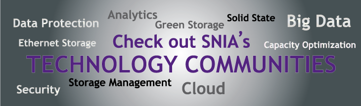 SNIA Technology Communities