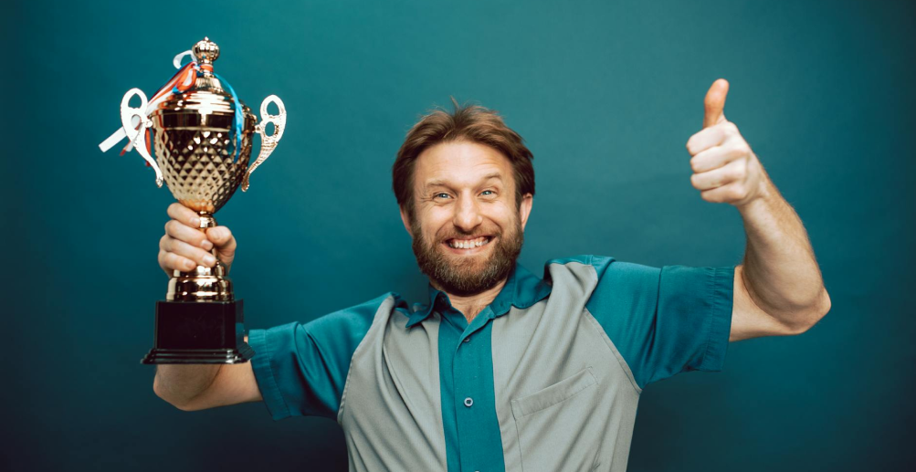 Winning trophy