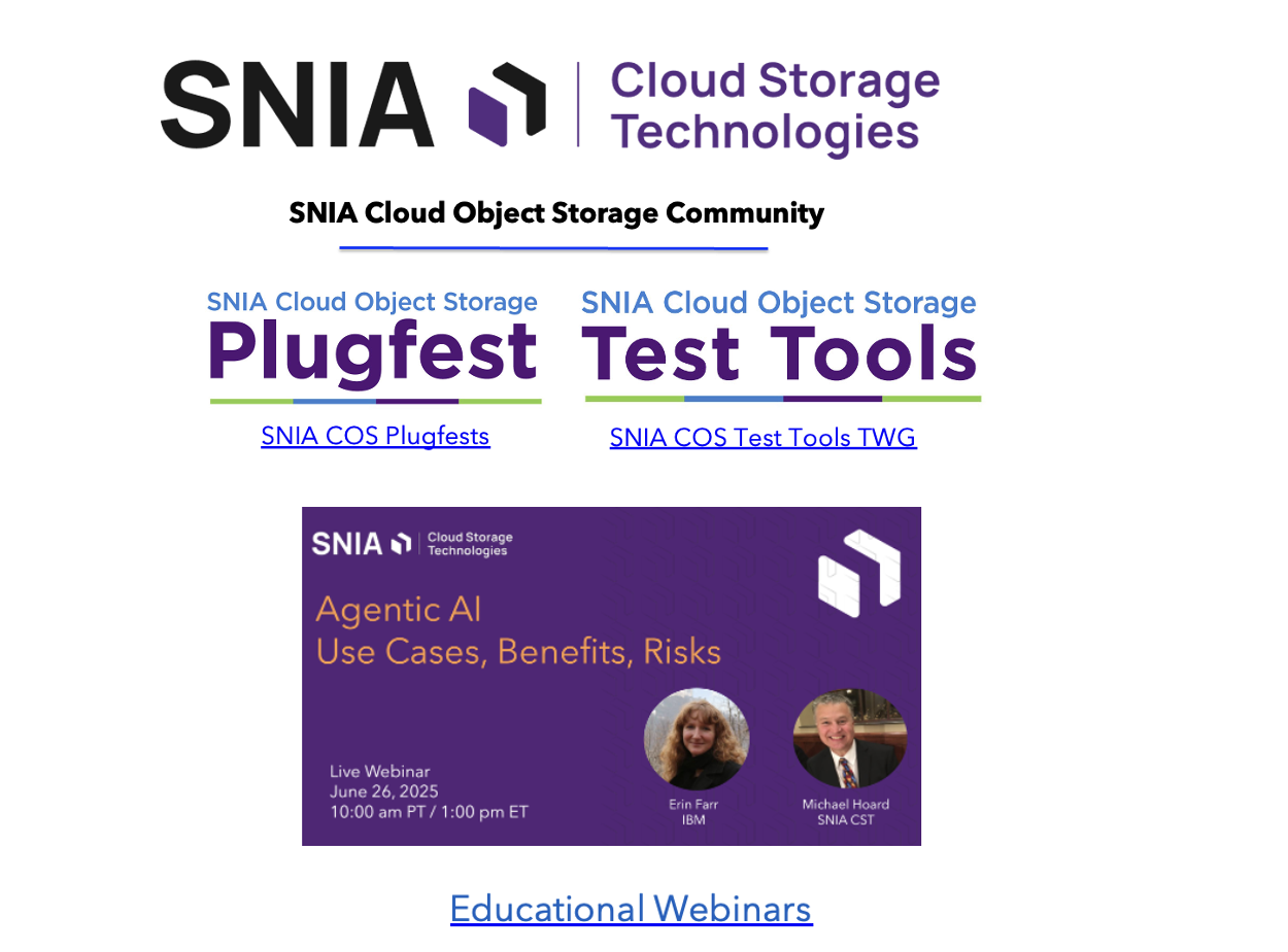 Cloud Storage Technologies Community