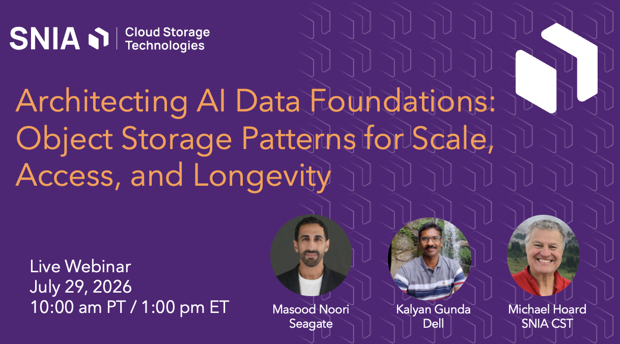 Architecting AI Data Foundations: Object Storage Patterns for Scale, Access, and Longevity  
