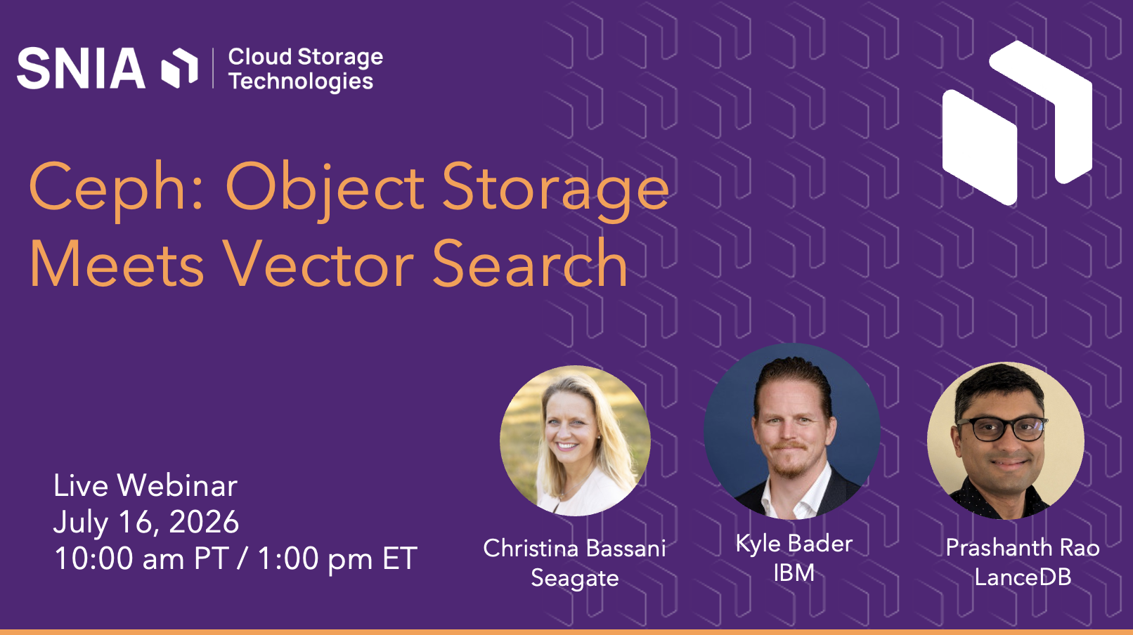 Ceph: Object Storage Meets Vector Search