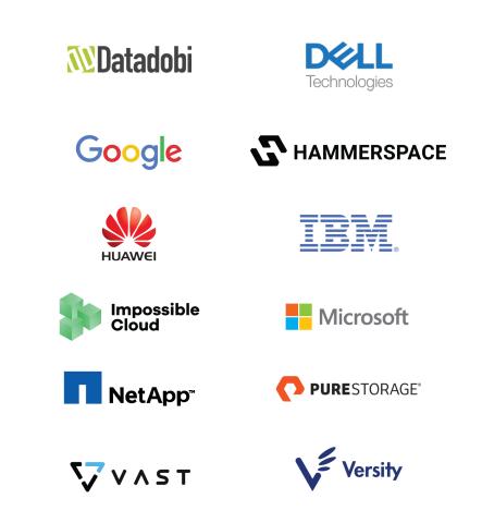 Cloud Object Storage Plugfest Participants