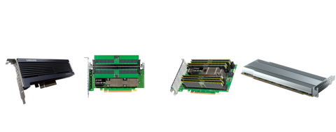 Add-In Card Illustrations left to right: courtesy of Samsung, courtesy of SMART Modular Technologies, courtesy of Solidigm